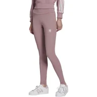Legginsy - Legginsy damskie Adidas sportowe różowe dopasowane-XS - miniaturka - grafika 1