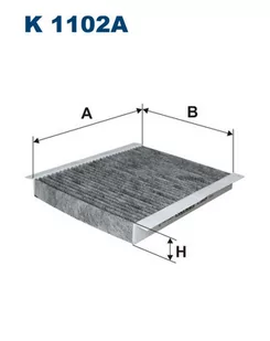 Filtron Filtr, wentylacja przestrzeni pasażerskiej K 1102A K 1102A - Filtry kabinowe - miniaturka - grafika 1