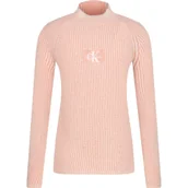 Swetry dla dziewczynek - Calvin Klein Jeans Sweter | Regular Fit | z dodatkiem wełny - miniaturka - grafika 1