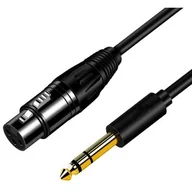 Kable komputerowe i do monitorów - Kabel Mikrofonowy 3m Xlr Żeński - Jack 6.35 Męski - miniaturka - grafika 1