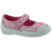 Buty dla dziewczynek - Dziewczęce balerinki na rzep kapcie Befado 209P040 Maxi - miniaturka - grafika 1