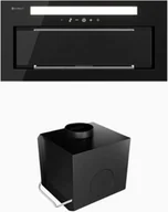 Okapy kuchenne - Globalo Silentio 60.2 Black + Turbina TW 2.1 one size - miniaturka - grafika 1