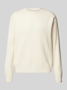 Sweter z dzianiny z nadrukiem z logo model ‘VESTERBRO’ - Swetry męskie - miniaturka - grafika 1