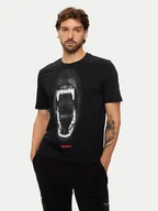 Koszulki męskie - Hugo T-Shirt Dayaking 50523979 Czarny Regular Fit - miniaturka - grafika 1