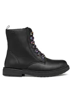 Buty dla dziewczynek - Geox Kozaki Jr Eclair J049QD 0003W C9240 S Czarny - miniaturka - grafika 1