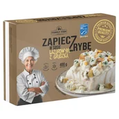 Ryby świeże i mrożone - Family Fish Zapieczrybę Kostki z filetów ryby białej w sosie lazurowym z gruszką 400 g - miniaturka - grafika 1