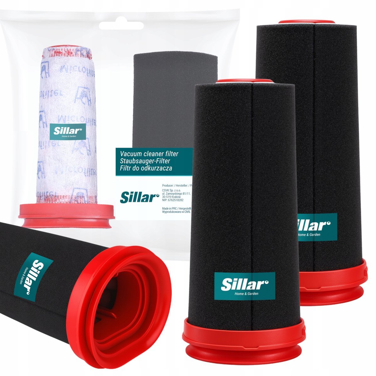 2x Zmywalne filtry do odkurzacza stojącego Bosch Flexxo Serie 4 BBH BCH PL