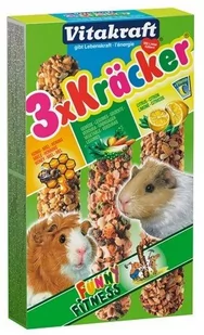 Vitakraft KRACKER 3szt d/świnki cytrusy/miód/warzy - Karma dla gryzoni - miniaturka - grafika 1