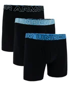Majtki męskie - Bokserki męskie Under Armour Perf Cotton 6in 3Pack Black M - miniaturka - grafika 1