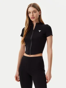 Guess Bluzka V5GP25 KCRS2 Czarny Regular Fit - Bluzki damskie - miniaturka - grafika 1
