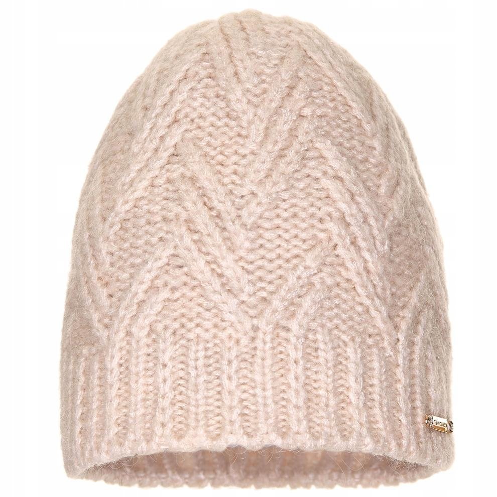 Czapka zimowa damska STELLA Pudrowy róż