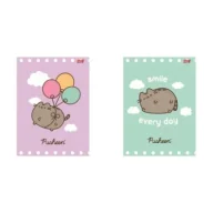 Zeszyty szkolne - St. Majewski Zeszyt A4/32K kratka laminowany Pusheen (15szt) - miniaturka - grafika 1
