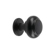 Zawiasy, okucia i inne akcesoria - Gałka meblowa Stilo 27.6 mm czarna - miniaturka - grafika 1
