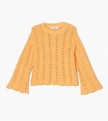 Swetry damskie - Marc O'polo Pomarańczowy Ażurowy Sweterek Miejski Długi Rękaw 176 K_a - Marc O'Polo - miniaturka - grafika 1