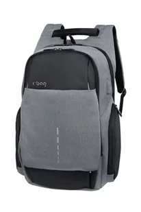 R-BAG Plecak Plecak męski na laptop 13-15,6 z USB Drum Grey rBAG luksusowy Z022 - Torby na laptopy - miniaturka - grafika 1