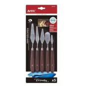 Farby i media malarskie - Main Paper Szpachelki malarskie metalowe 5 szt. - miniaturka - grafika 1