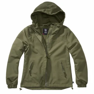 Kurtka damska BRANDIT Summer Windbreaker Frontzip Olive RATY 0% | PayPo | GRATIS WYSYŁKA | ZWROT DO 100 DNI - Odzież taktyczna i umundurowanie - miniaturka - grafika 1