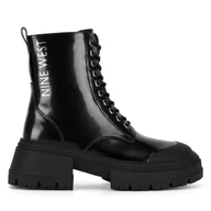 Botki damskie - Botki Nine West WFA3033-5 Czarny - miniaturka - grafika 1