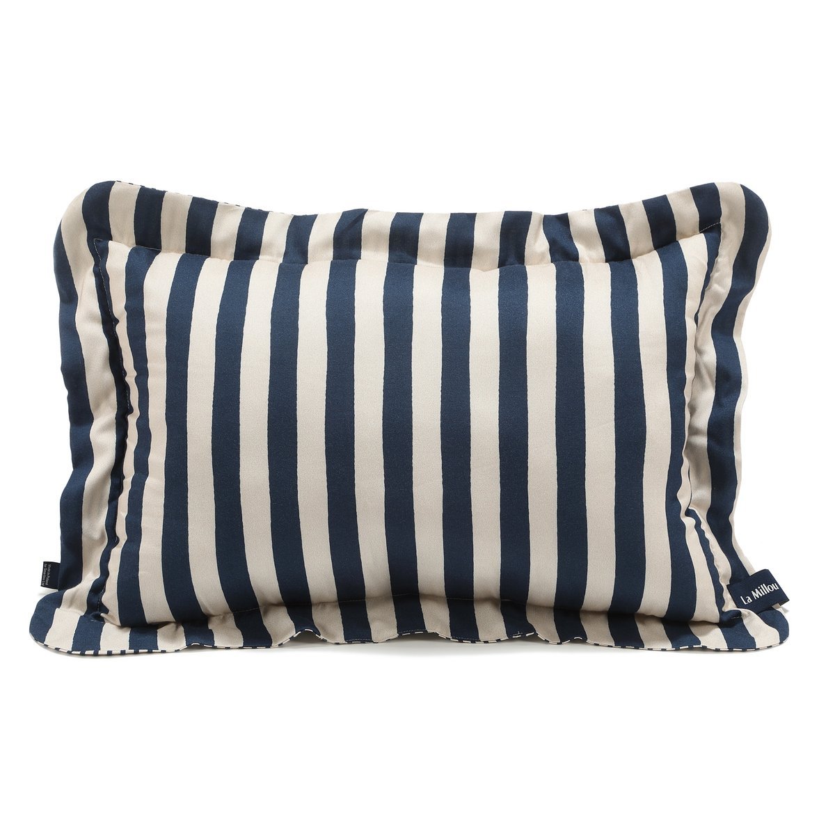 La Millou - Poduszka do spania Bamboo STRIPES NAVY