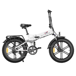 ENGWE ENGINE X 250W Silnik Składany rower elektryczny 20 * 4.0 Fat Tire 13Ah Akumulator 25 km / h Maksymalna prędkość 100 km Zasięg - biały - Rowery elektryczne - miniaturka - grafika 1