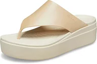 Klapki i japonki damskie - Crocs Klapki damskie Brooklyn Platform, Szampan/kość, 43 EU - miniaturka - grafika 1
