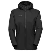 Kurtki i kamizelki sportowe damskie - Kurtka damska Mammut Rime Light IN Hybrid Hooded Jacket Women Rozmiar: M / Kolor: czarny - miniaturka - grafika 1