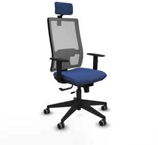 Fotel biurowy, krzesło biurowe Krzesło Biurowe z Zagłówkiem Horna Traslack Piqueras y Crespo 1D066G2 - Fotele i krzesła biurowe - miniaturka - grafika 1