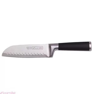 Kamille Nóż kuchenny japoński Santoku z powłoką "Soft Touch" 5192 - Noże kuchenne Kamille Nóż kuchenny japoński Santoku z powłoką "Soft Touch" 5192 - Noże kuchenne - miniaturka - grafika 1