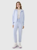 Spodnie sportowe damskie - 4F Spodnie dresowe joggery z modalem damskie - niebieskie M - miniaturka - grafika 1