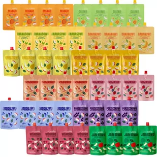 Owolovo Mix 12 smaków  Musów owocowych 200 g x 48 sztuk - Koncentraty warzywne, przeciery - miniaturka - grafika 1
