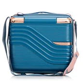 Kosmetyczki, organizery i kuferki - Kuferek Semi Line T5812-2 Granatowy - miniaturka - grafika 1