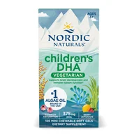 Witaminy i minerały - Nordic Naturals DHA dla dzieci, Omega 3 dla dzieci - o smaku jagodowym, 375 mg, 120 kapsułek do żucia - miniaturka - grafika 1