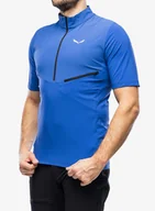 Koszulki i topy damskie - Koszulka wspinaczkowa Salewa Agner DST Hybrid HZ T-Shirt - elec. - miniaturka - grafika 1