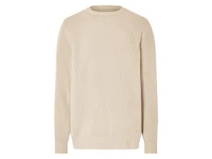 LIVERGY® Sweter dzianinowy męski z bawełny (Biały, M (48/50)) - Swetry męskie LIVERGY® Sweter dzianinowy męski z bawełny (Biały, M (48/50)) - Swetry męskie - miniaturka - grafika 1