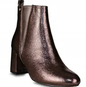 Botki damskie - BIG STAR Y274280 SZARE BOTKI SŁUPEK POŁYSK R39 - miniaturka - grafika 1