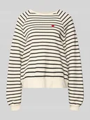 Bluzy damskie - Bluza o kroju oversized z mieszanki bawełny model ‘GRETA’ - miniaturka - grafika 1