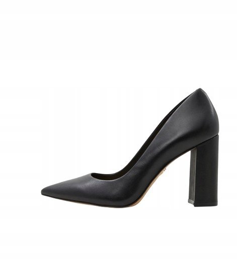 ALDO CZÓŁENKA DAMSKIE CZARNE ZE SKÓRY NATURALNEJ NA SŁUPKU 41 I1D