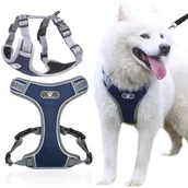 Szelki dla psów - Szelki dla psa ASTRO granatowe rozmiar L - miniaturka - grafika 1