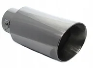 Nakładki progowe - KOŃCÓWKA TŁUMIKA WYDECHU nierdzewna okrągła rant - miniaturka - grafika 1