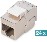 Wtyczki i adaptery - DIGITUS Keystone Cat6A geschirmt 24 Stk. werkzeugfr DN-93615-S-24 - miniaturka - grafika 1