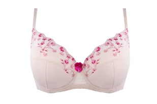 Biustonosz "VIVIAN" full cup (kolor BEŻ RÓŻ, rozmiar 80G) - Biustonosze - miniaturka - grafika 2