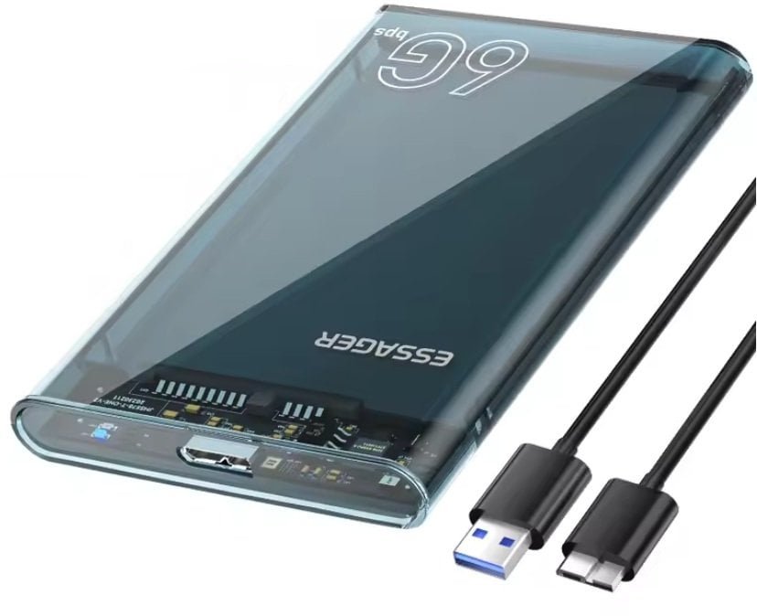 Kieszeń Essager 2,5-calowa obudowa na dysk twardy SATA USB 3.0 EYPS0-XZ20-P