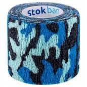 Apteczki i materiały opatrunkowe - STOKBAN StokBan 5 x 450cm-moro niebieskie Bandaż elastyczny samoprzylepny TOW009520 - miniaturka - grafika 1