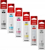 Tusze oryginalne - Tusz Canon GI-43 CMYK + GY + R 6 x 60ml Oryginał komplet - miniaturka - grafika 1