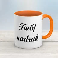 Kubki - Kubek CLASSIC z pomarańczowym wnętrzem i uszkiem z Twoim nadrukiem - miniaturka - grafika 1