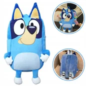 Plecaki szkolne i tornistry - Plecak Szkolny Przedszkolny Bluey Plecaczek Blue pluszowy BLUE BINGO piesek - miniaturka - grafika 1