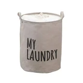 Wyposażenie pokoiku dziecięcego - Organizer, pojemnik na zabawki, kosz na pranie 40 x 50 cm szary OR111SZ - miniaturka - grafika 1