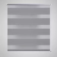 Rolety - vidaXL vidaXL Roleta Zebra (90 x 150 cm) Szara - miniaturka - grafika 1