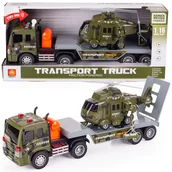 Samoloty i helikoptery - Tir Laweta Helikopter wojskowy armia samochód ciężarowy z naczepą światło, dźwięk - miniaturka - grafika 1