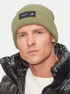Czapki damskie - adidas Czapka Essentials Cuffed Beanie IY5257 Zielony - miniaturka - grafika 1